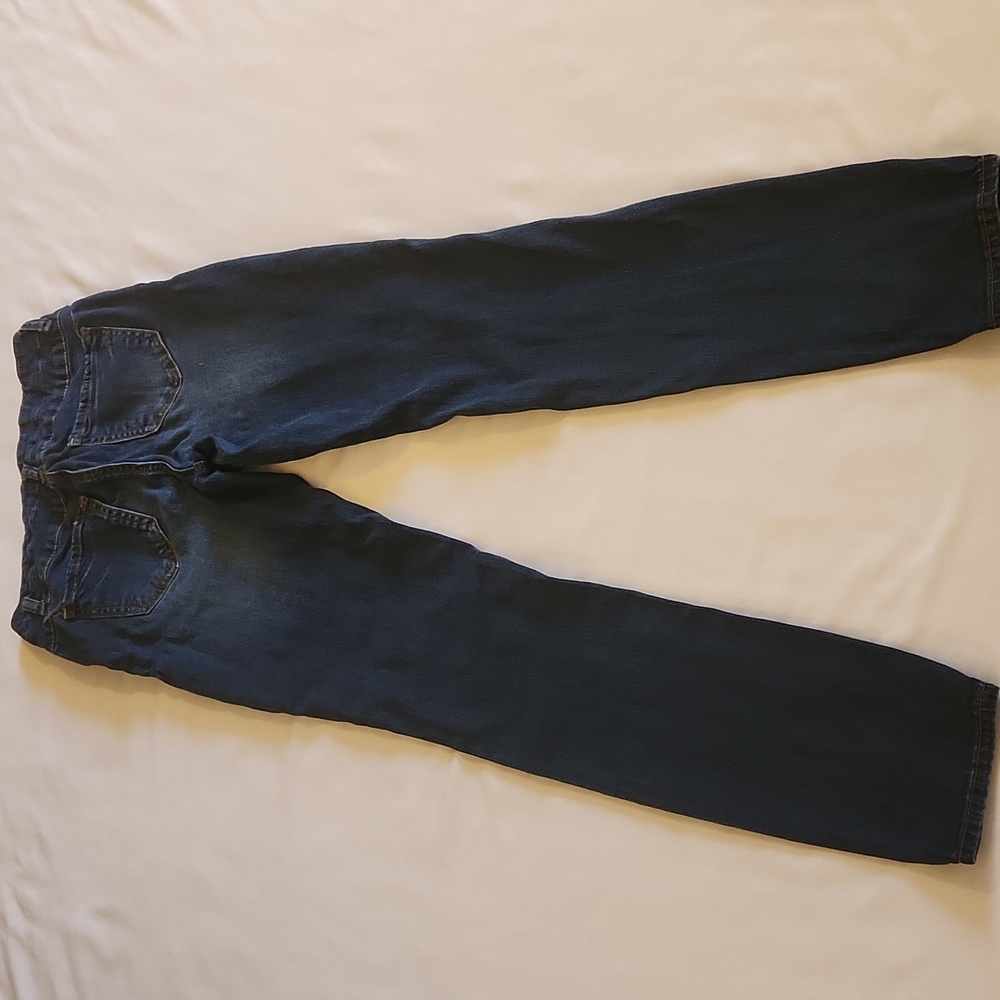 Vintage Y2K Refuge Dark Blue Distressed Skinny Jeans Women's Size 2 - Picture 16 of 16